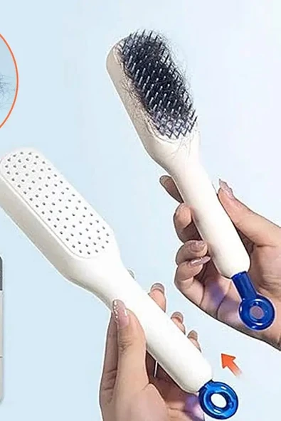 Kolay Temizlenen Saç Fırçası Hızlı Temizlenen Saç Fırçası Tarak - 5