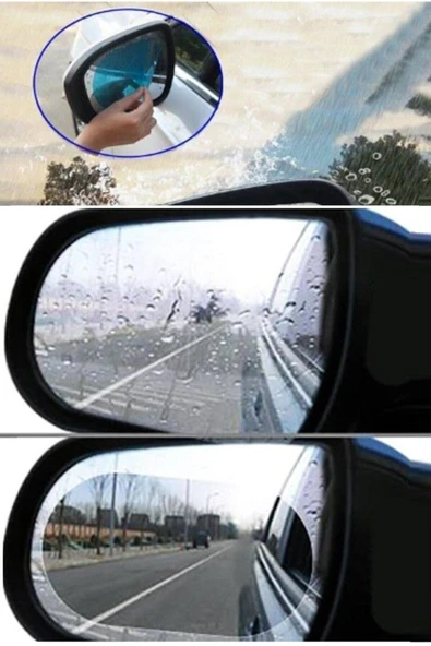 Oto Yan Ayna Yağmur Kaydırıcı Film (çift) ürün görseli