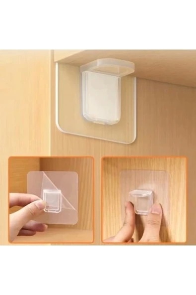 Reilatoys Yapışkanlı Raf Köşe Tutucu Klips Seti ürün görseli 1