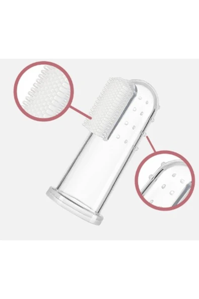 Parmağa Takılan Hayvan Diş Kaşıma Fırçası - Resim 3