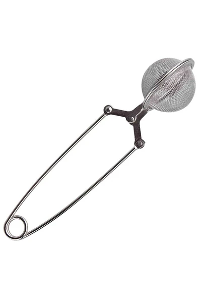 Paslanmaz Çelik Bitki Çayı Çay Süzgeci Maşalı Demleme Aparatı - Resim 5