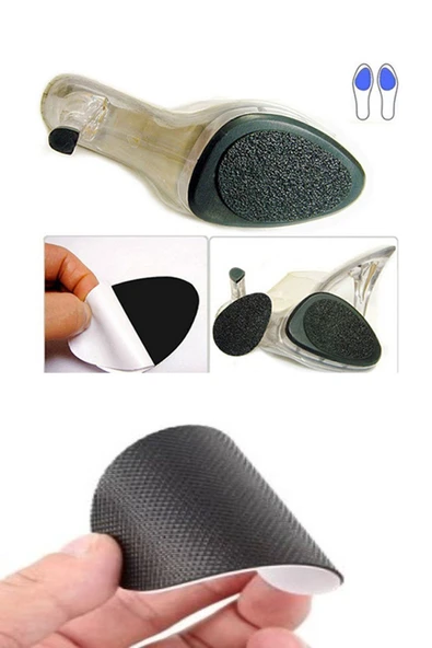 Else Ayakkabı Altına Yapışan Düşme Önleyici Kaydırmaz Tabanlık Bant Kauçuk Ped - Resim 2