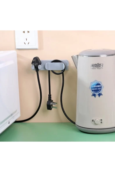 Duvar Cep Telefonu Priz Şarj Askısı Kablo Düzenleyici Fiş Tutucu Akrobat Siyah Belirtilmemiş Plastik - Resim 2