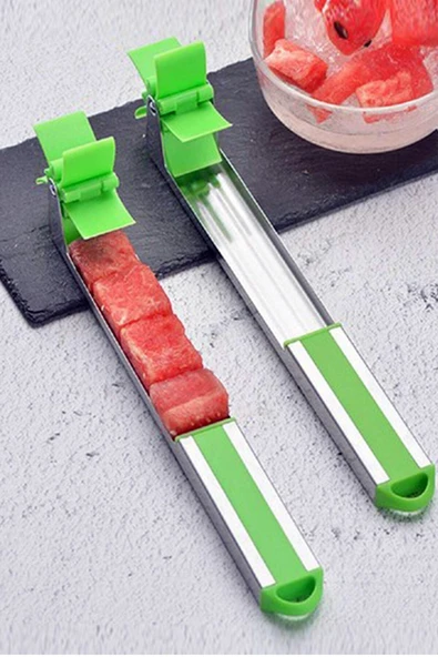 Paslanmaz Çelik Karpuz Dilimleyici ve Doğrayıcı, Pratik ve Şık Tasarım ürün görseli 1