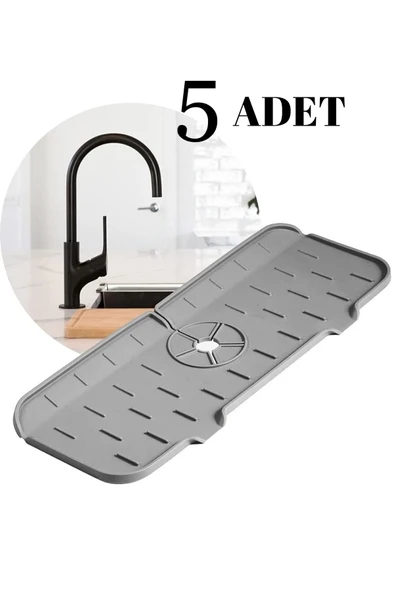 Mutfak Banyo Lavabo Kenarı Silikon Matı Silikon Musluk Su Sıçrama Önleyici ürün görseli 1