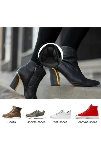 Ortopedik Ayakkabı Topuk Vurma Önleyici Daraltma Kumaş Topuk Koruyucu Yastığı Pedi - Resim 6