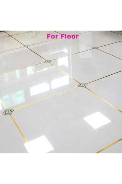 Çok Amaçlı Dekoratif Süsleme Bandı Duvar Kapı Pencere Fayans Banyo 50 Metre Altın Renk - Resim 4