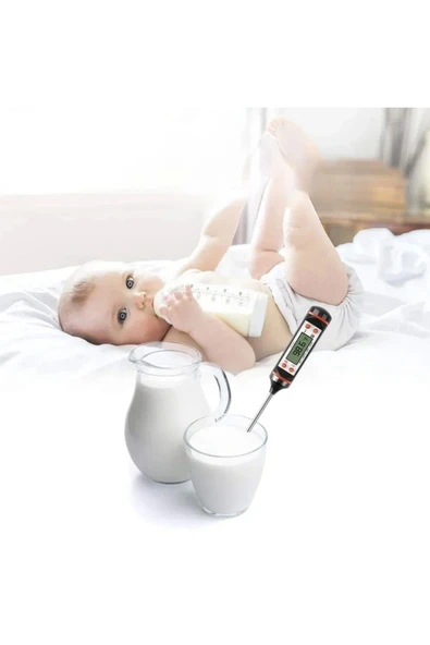 Dijital Gıda Termometresi Süt,Et,Yoğurt Mayalama,Mama Derecesi Ölçer Gıda Termometresi - 3