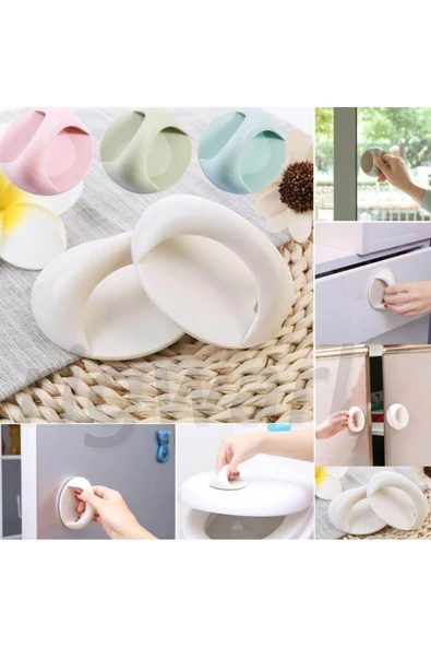 Çok Amaçlı Yapışkanlı Tutacak Kulp 2 Adet ürün görseli 1