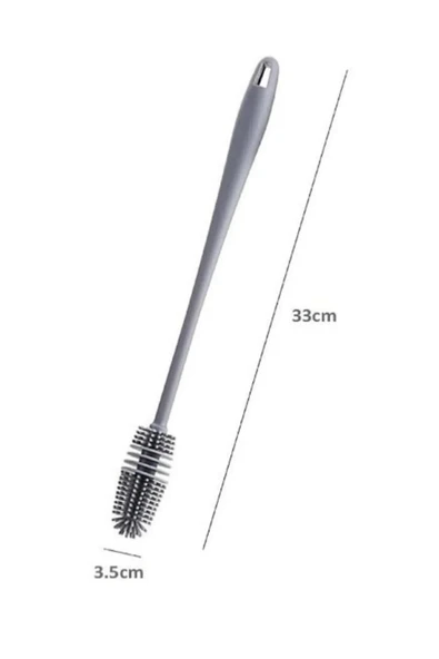 Osso Silikon Bardak Tabak Cam Şişe Fincan Yıkama Fırçası Çok Fonksiyonlu Bulaşık Temizleme Fırçası - 4