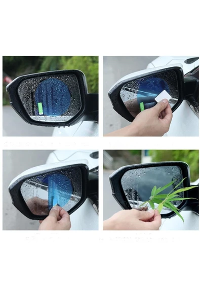 Dış Yan Ayna Yağmur Kaydırıcı Ve Buğu Önleyici Film - Resim 3