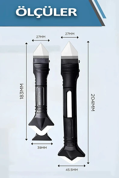 Fayans Ve Derz Temizleyici Bıçak Paslanmaz Çelik Fayans Arası Temizleyici Derz Dolgu Aleti Silikon - Resim 2