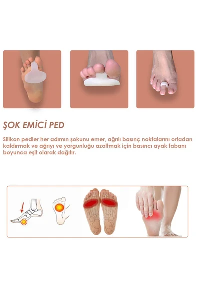 MG05 - Silikon Metatars Desteği | Yumuşak, Darbe Emici, Ayak Ön Bölgesi Için Koruyucu Ped - Resim 4