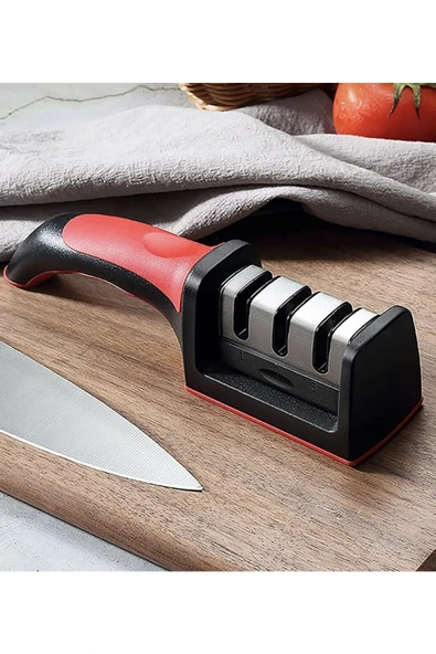 Profesyonel Kurban Bıçak Bileme Aleti 3 Açılı Elmas Uçlu Satır Bıçak - Resim 3