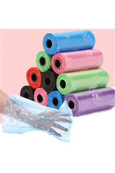 Kampanya Estevia 4Lü Evcil Hayvanlar Için Pati Desenli Kedi Köpek Kaka Poşeti Torbası Yeni!!! - Resim 2