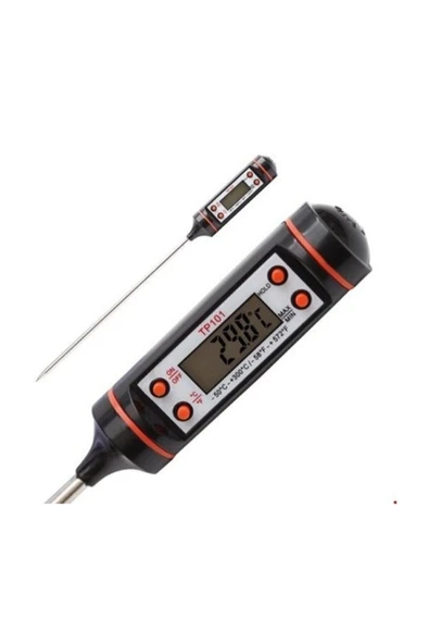 Dijital Termometre Sıvı Gıda Et Su Yiyecek Sıcaklık Ölçer - Resim 2