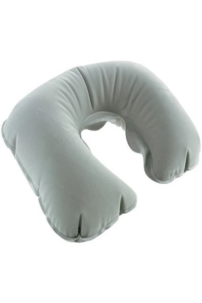 Ortopedik Şişme Seyahat Yastığı Boyunluk Taşınabilir Portatif Şişme Yastık - Resim 3