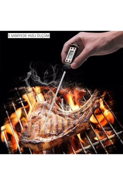 mrttnca Termometresi Dijital Termometre Gıda Termometresi 300 C Ölçüm (KALİTELİ) ÖZEL KUTULU - Resim 3