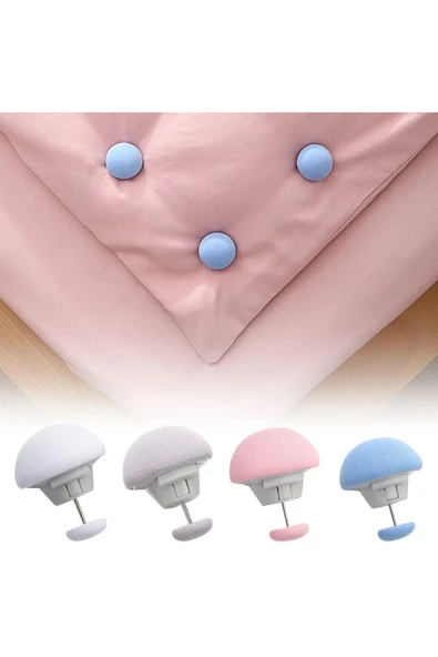 gelalpzr Yorgan Sabitleyici, Mantar Şekilli Aşınmaya Dayanıklı Yorgan Klipsi 4 Adet aynet 11091 ürün görseli 1