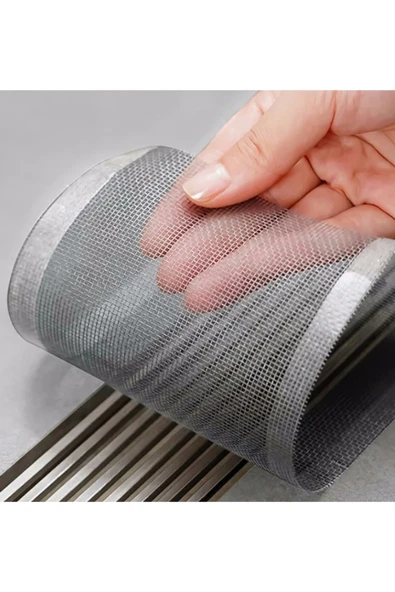 Çok Amaçlı Gider Süzgeci ve Saç Yakalayıcı Süzgeç ve Sineklik Yaması Tamir Kiti 12 Cm * 4 Metre - Resim 3