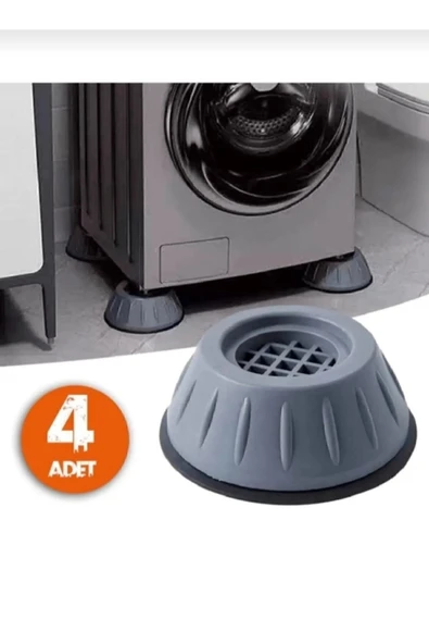 METALAY Beyaz Eşya Ayağı Çamaşır Makinesi Titreşim Önleyici KAYDIRMAZ Vantuzlu Stoper Set 4 Adet
