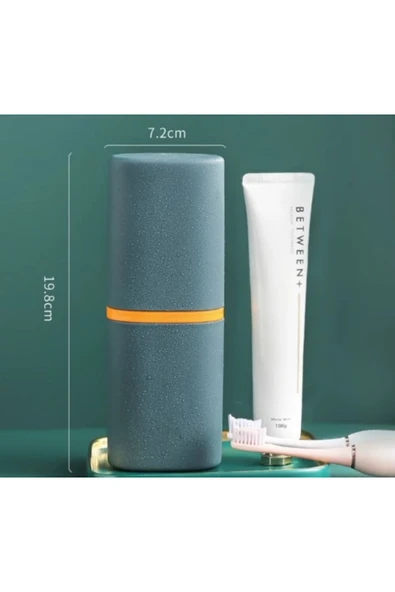 Seyahat Tipi Diş Fırçası Ve Macun Saklama Kabı - Resim 2