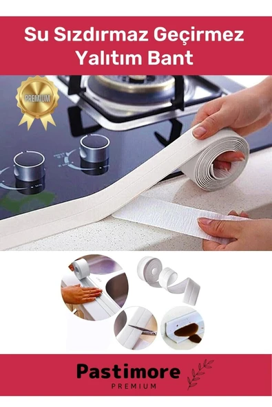 Mutfak Lavabo Klozet Duvar Duşakabin Derz Dolgu Fayans Kapatıcı 3,2 Mt Su Sızdırmaz Geçirmez Bant ürün görseli 1