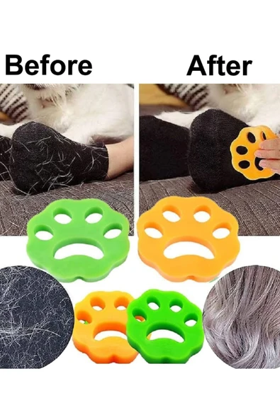 QASUL Pati Tasarımlı Yıkanabilir Çok Amaçlı Yıkanabilir Tüy Toz Toplayıcı 4 ADET - Resim 2