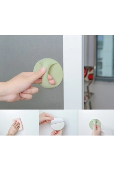Çok Amaçlı Yapışkanlı Tutacak Kulp 2 Adet - Resim 4