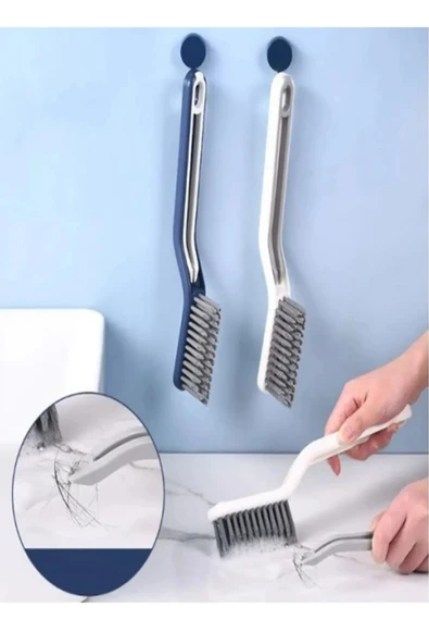 Çok Fonksiyonlu Derz Zemin Fayans Banyo Mutfak Oluk Temizleme Fırçası Çöp Cımbızlı Temizleme Fırçası - Resim 6