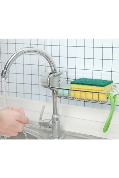 Mutfak Ve Banyo Organizer Demir Raf Tek Kat - Resim 3