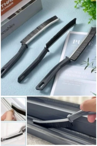 Çok Amaçlı Multi İnce Temizlik Fırçası Derz Arası Banyo Mutfak Lavabo Detay Temizleme Fırçası 3ADET6 ürün görseli 1