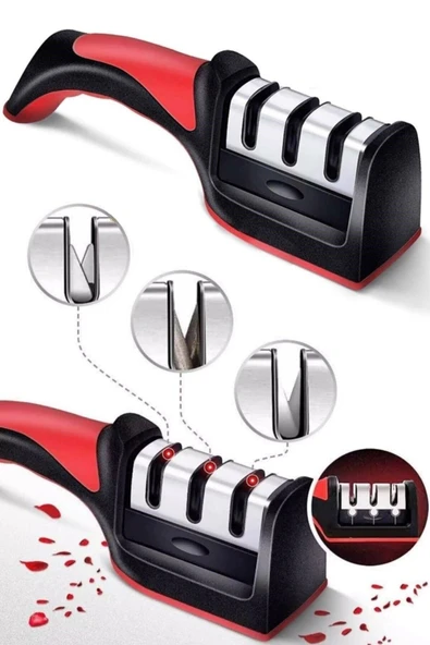 Elmas Bıçak Bileme Aleti, 3 Açılı, Profesyonel, El Bıçakları İçin Uygun - Resim 4