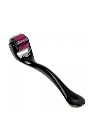 Dermaroller 1 Mm Siyah Roller Iğneli Masaj Aleti Saç Çıkarma Tarağı - Resim 2