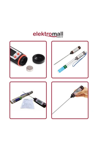 Dijital Mutfak - Siyah Gıda Termometresi Sıcaklık Ölçer Tp101 - Resim 3