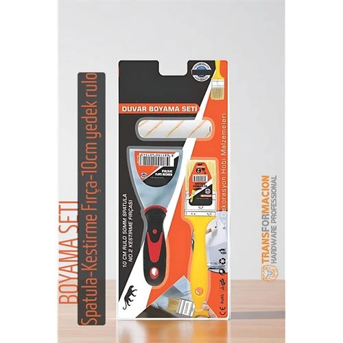Modacar Boyama Seti - Spatula - Kestirme Fırça - 10cm yedek rulo ürün görseli 1
