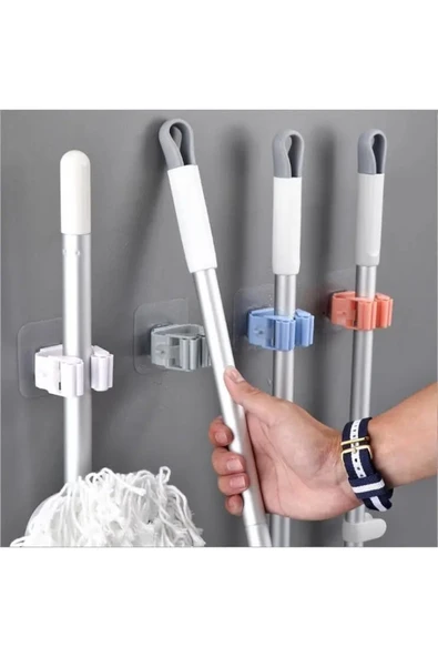 Duvara Monte Mop Paspas Tutucu 4 Adet ürün görseli 1