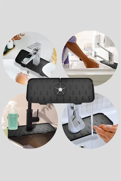 Lavabo Bataryası Musluk Altı Su Emici Matı Su Sızdırmaz Önleyici Mat - Resim 5