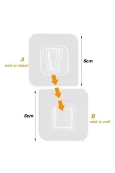 Kendinden Yapışkanlı Çift Taraflı Askı - Resim 2