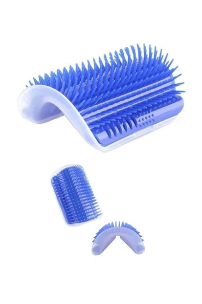 Kedi Kaşınma Aparatı Köşe Montajlı Sürtünme Fırçası - Resim 2