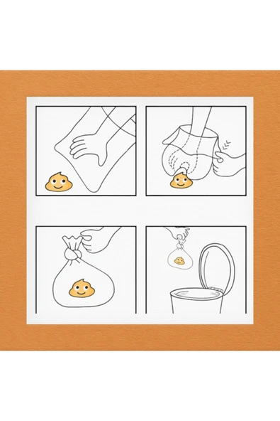 Köpek Kaka Torbası 4 Rulo(60 Adet Torba), Kedi Dışkı Poşeti, Evcil Hayvan Temizlik Poşeti - Resim 4