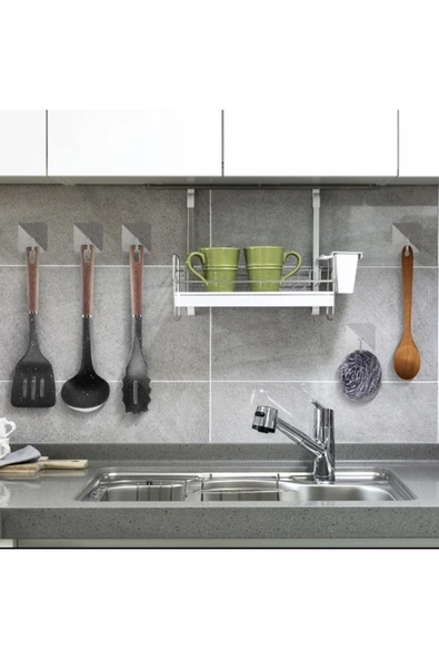 Kendinden Yapışkanlı Şeffaf Askı 5 Li Set - Resim 5