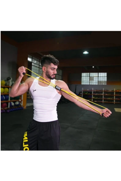 Plates Direnç Lastiği Jimnastik Egzersiz Direnç Ipi Plates Lastiği - Resim 5