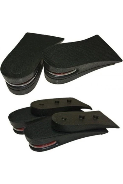 Hava Yastıklı Boy Uzatıcı Uzatan Gizli Ayakkabı Topuk Tabanlık - Resim 3