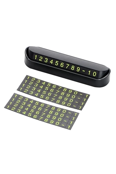 Renault Toros Sedan Uyumlu Araç Park Etiketi Araba Parkmatik Oto Numaratör - Resim 2