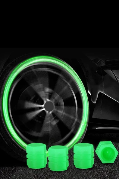 Motor Sibop Kapağı Seti 12 Adet Yeşil Renkli Jant ışığı Sibob Fosforlu Gece Parlayan ürün görseli 1
