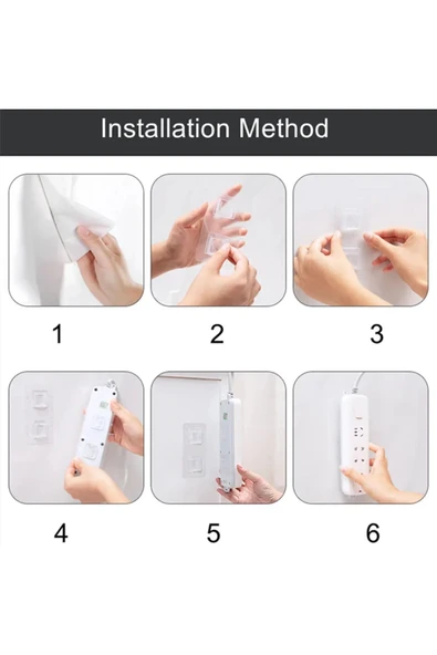 Geçmeli Klips Eşya Sabitleme Askısı 5 SET 0504 - Resim 3