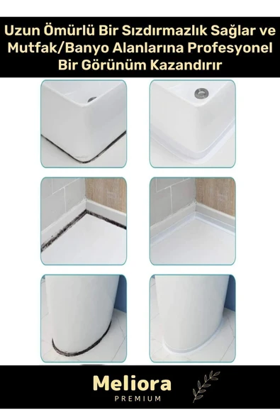 Duş Pvc Lavabo Küvet Tezgah Pencere 3,2 Mt Su Sızdırmaz Geçirmez Yalıtım Bant - Resim 3