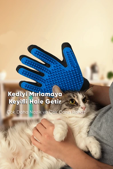 Kedi Ve Köpekler Için Tüy Toplama Eldiveni - Resim 5