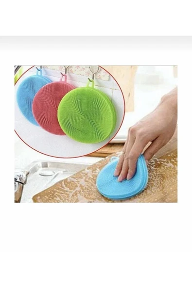 Silikon Bulaşık Yıkama Fırçası Tükenmeyen 2 Adet ürün görseli 1